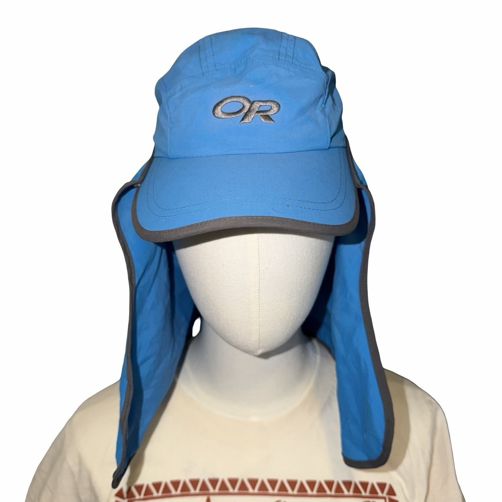 Outdoor‎ Research Sun Runner Cap in a bright blue color. 1-3yr Baby